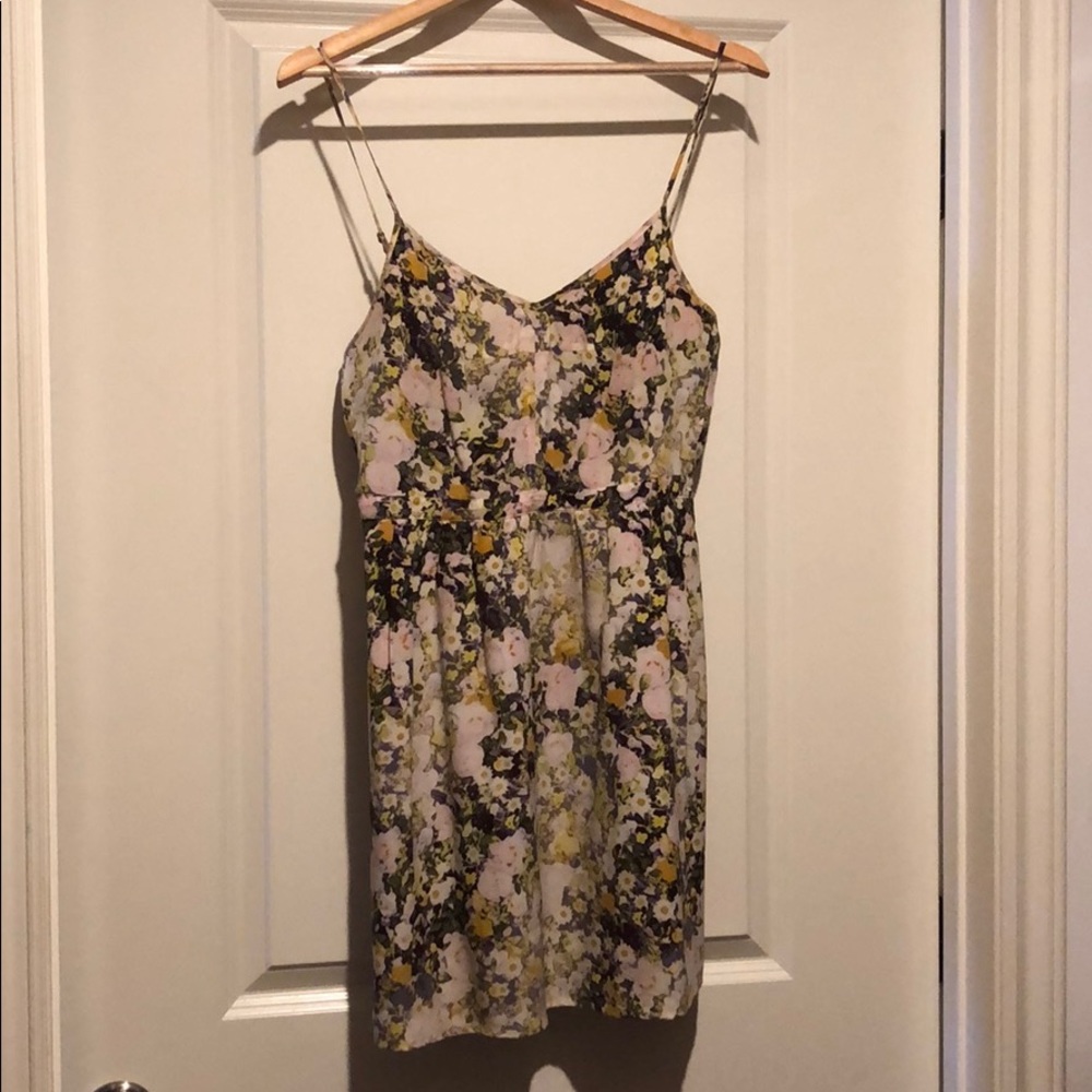 Madewell floral silk dress